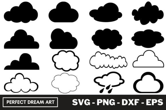 Download Cloud Silhouette Bundles - Silhouette Collection
