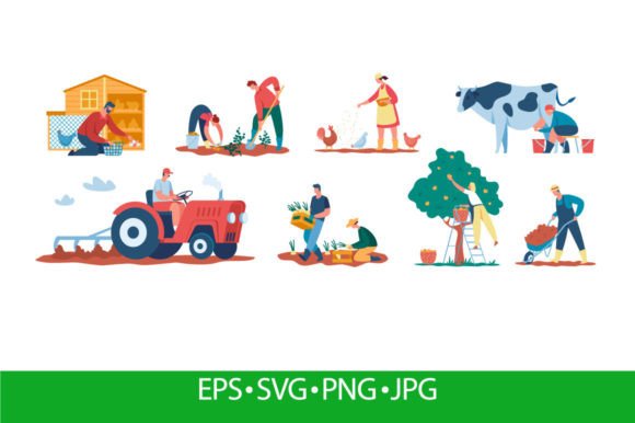 Download Farmers at Work, Agricultural Workers - Farm Collection