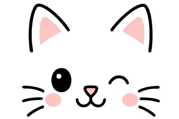 Download Cartoon Cat Face Vector - Vector Collection