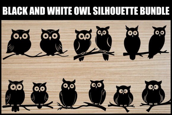 Download Stylish Owl Silhouette Vector Bundle - Vector Collection