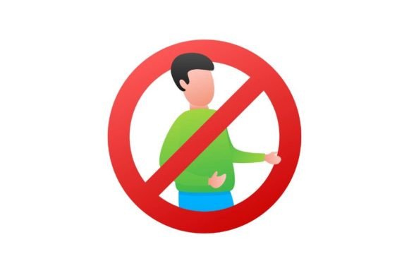 Download No People Sign. No Man. Vector Stock Ill - Vector Collection