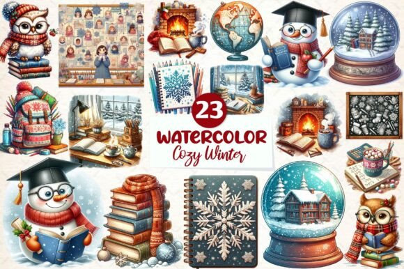 Download Cozy Winter Educational Clipart - Educational clipart Collection