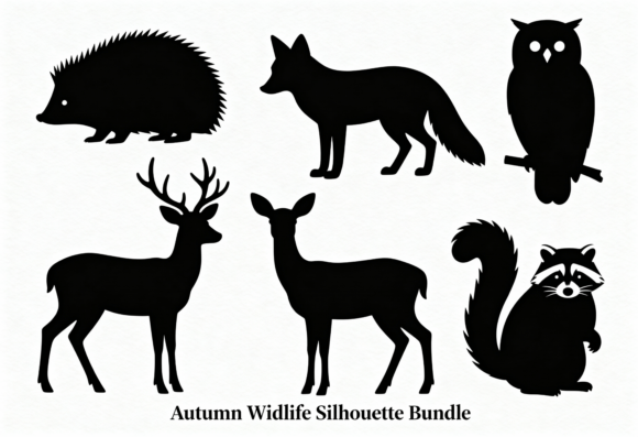 Download Forest Wildlife Silhouette Clipart - Silhouette Collection