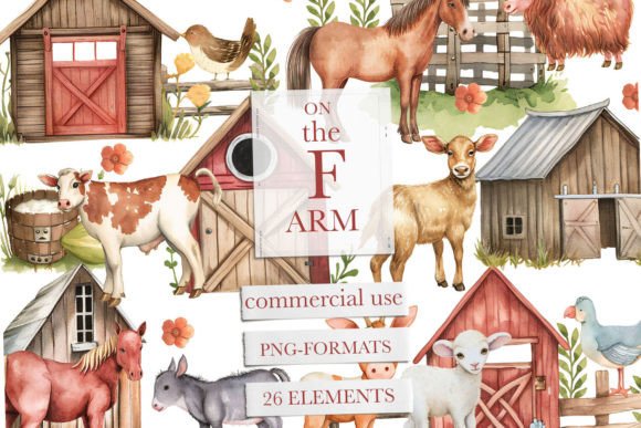 Download Barn Animals Clipart, Farm Animals Png - Farm Collection