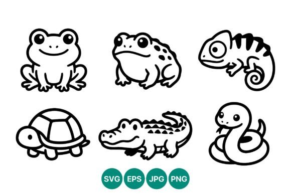 Download Cute Cartoon Animal Vector Art - Vector Collection